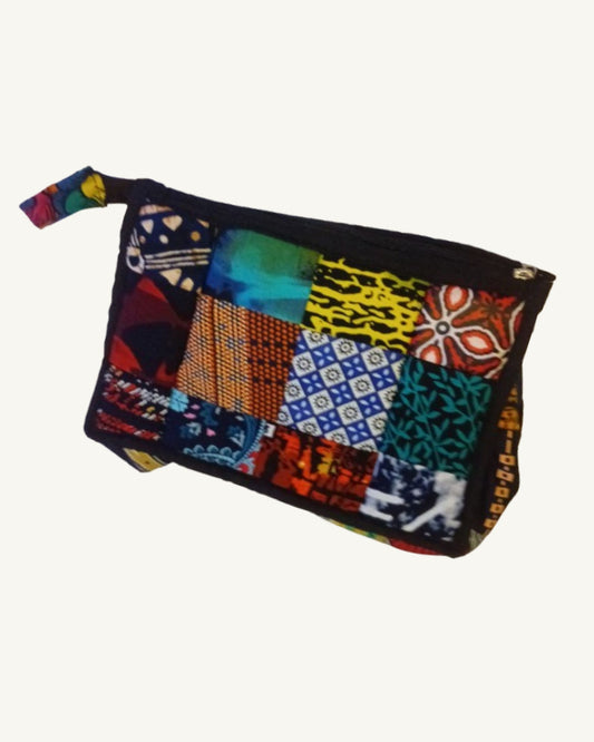 Waxprint Patchwork Toilettas