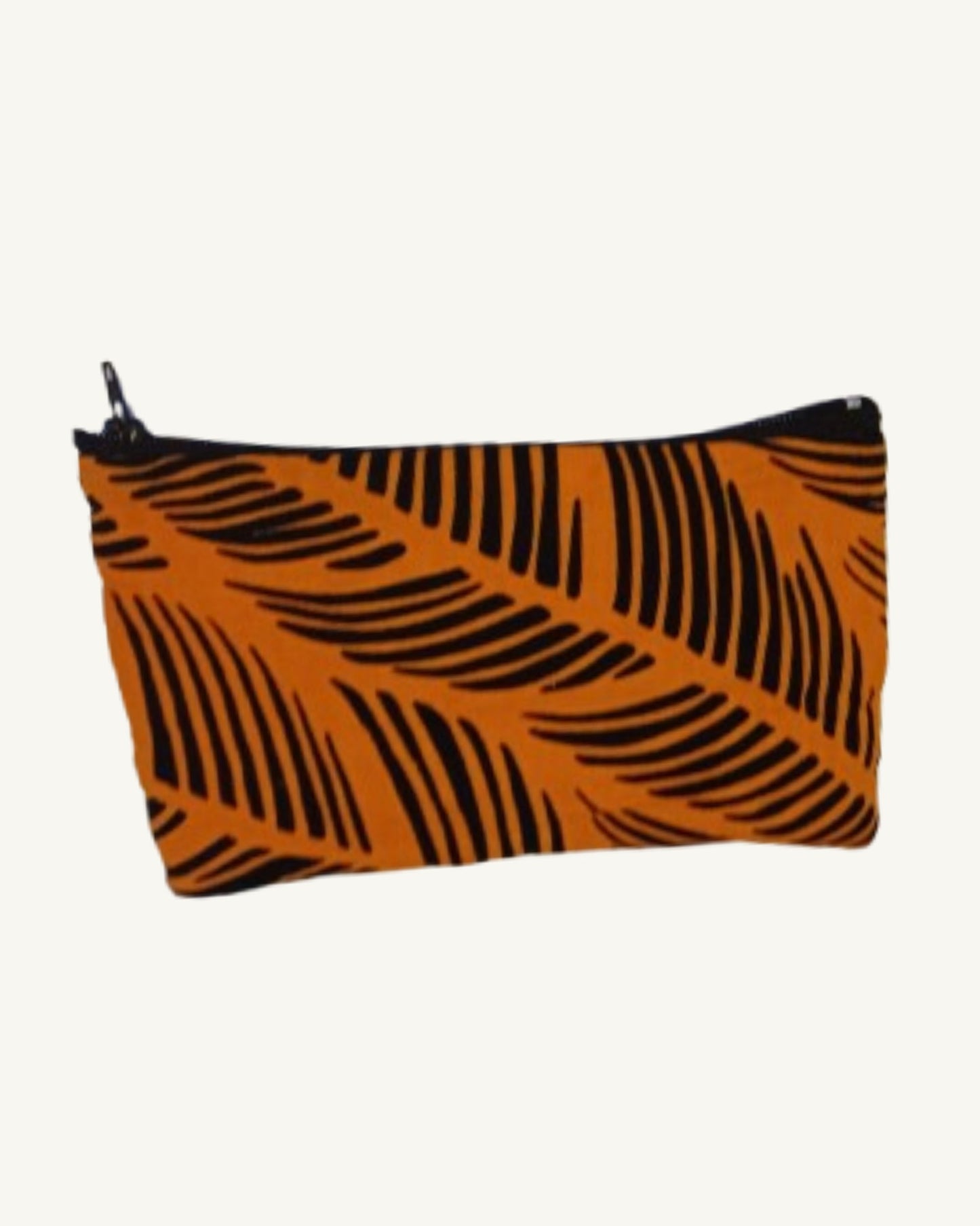 African Print Portemonnee – Oranje/Zwart