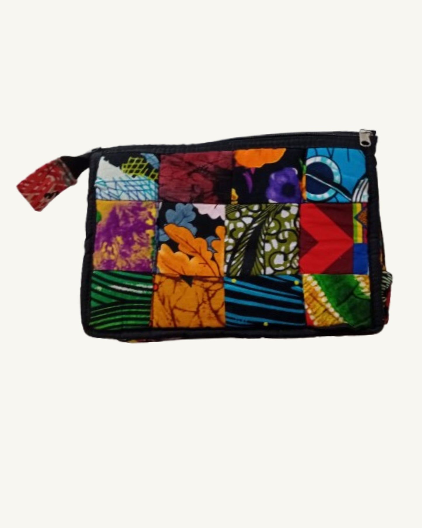 Waxprint Patchwork Toilettas – Multicolor