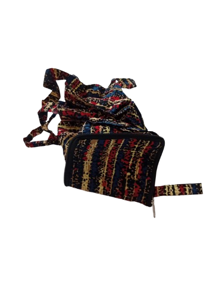 Kikapu Opvouwbare African Print Shopper – Rood/Blauw/Beige