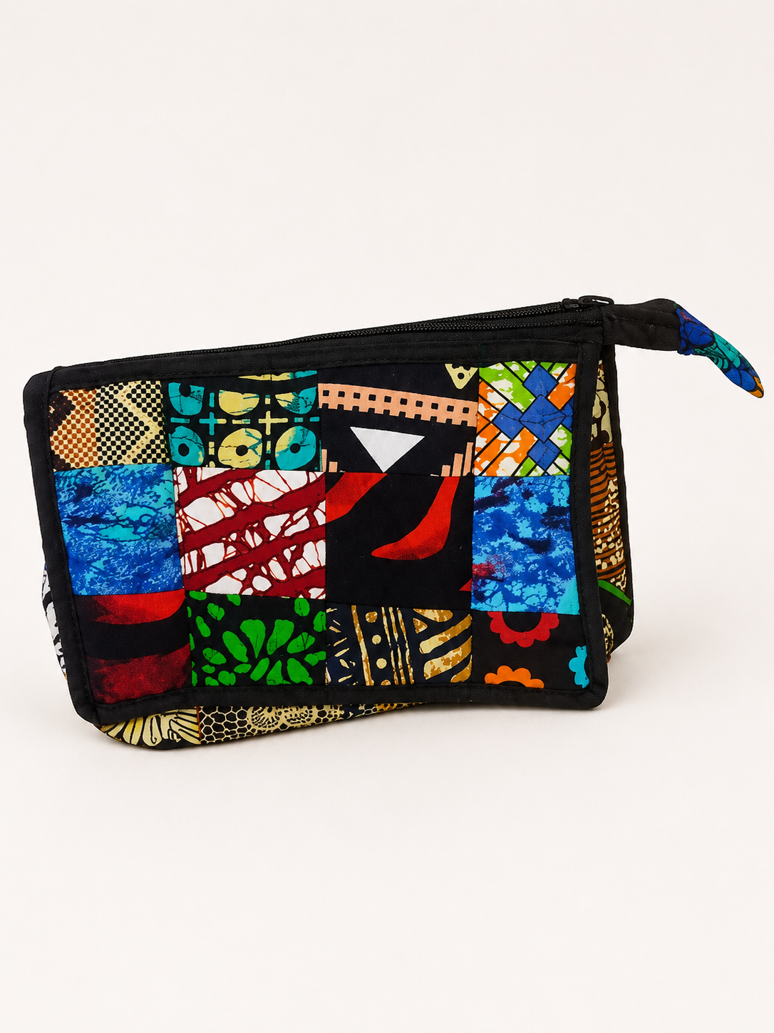 Waxprint Patchwork Toilettas