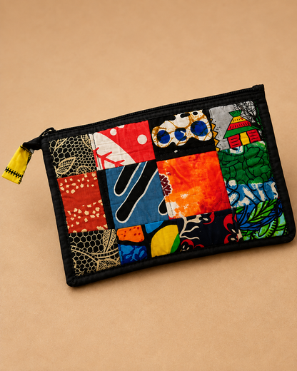 Waxprint Patchwork Toilettas