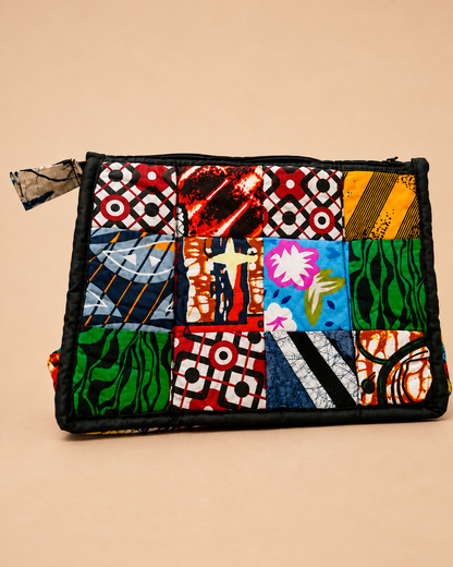 Waxprint Patchwork Toilettas
