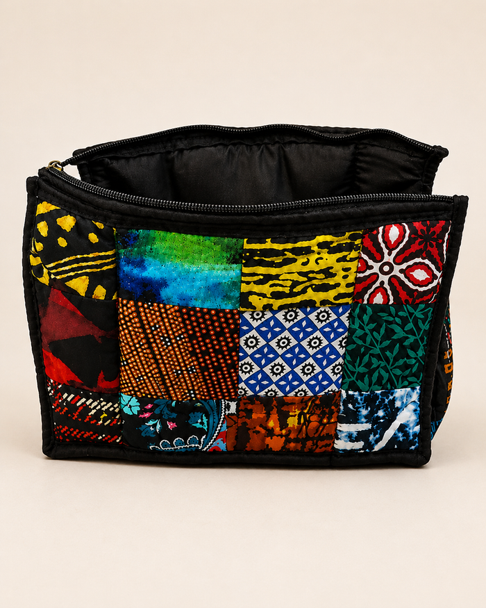 Waxprint Patchwork Toilettas