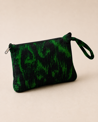 Kikapu Opvouwbare African Print Shopper – Groen/Zwart