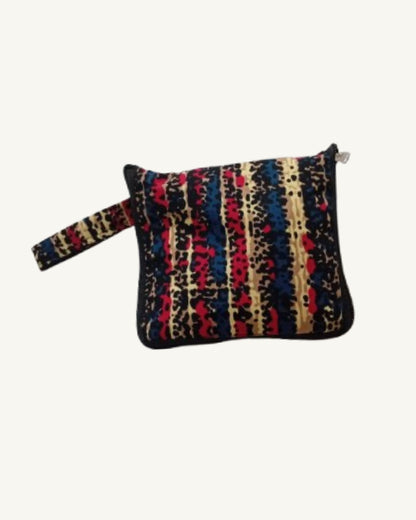 Kikapu Opvouwbare African Print Shopper – Rood/Blauw/Beige