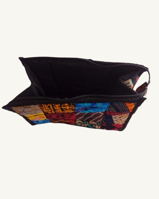 Waxprint Patchwork Toilettas