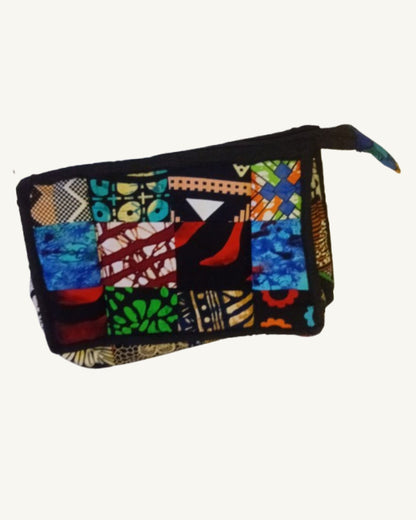 Waxprint Patchwork Toilettas