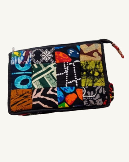 Waxprint Patchwork Toilettas – Multicolor