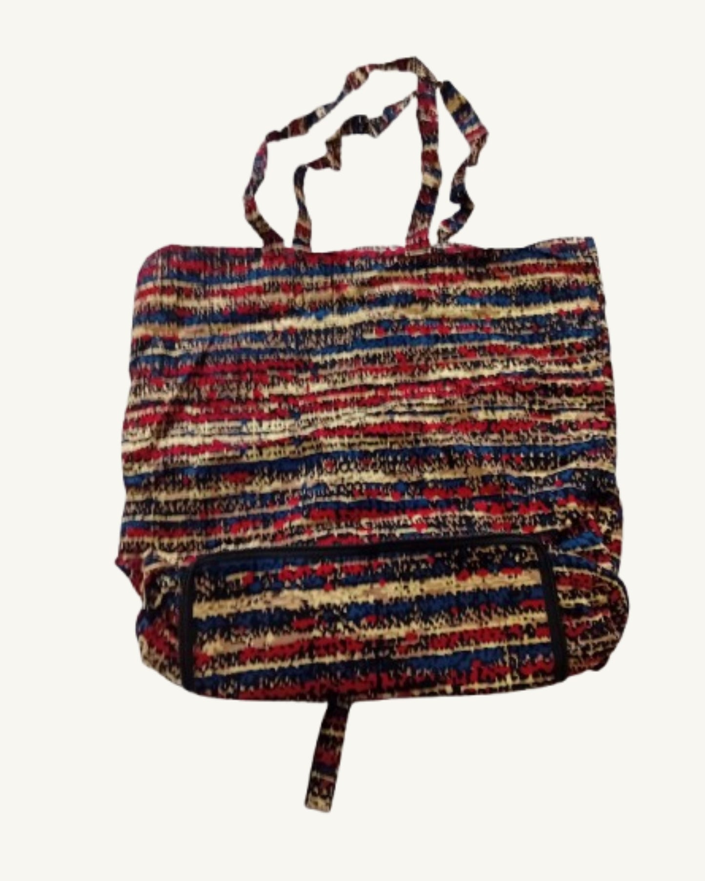 Kikapu Opvouwbare African Print Shopper – Rood/Blauw/Beige