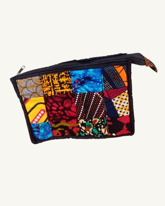 Waxprint Patchwork Toilettas