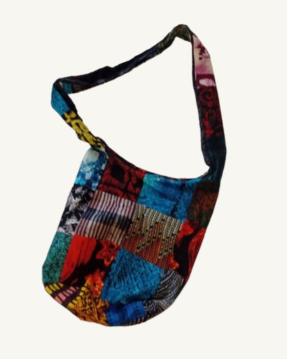 Waxprint Patchwork Crossbody Tas