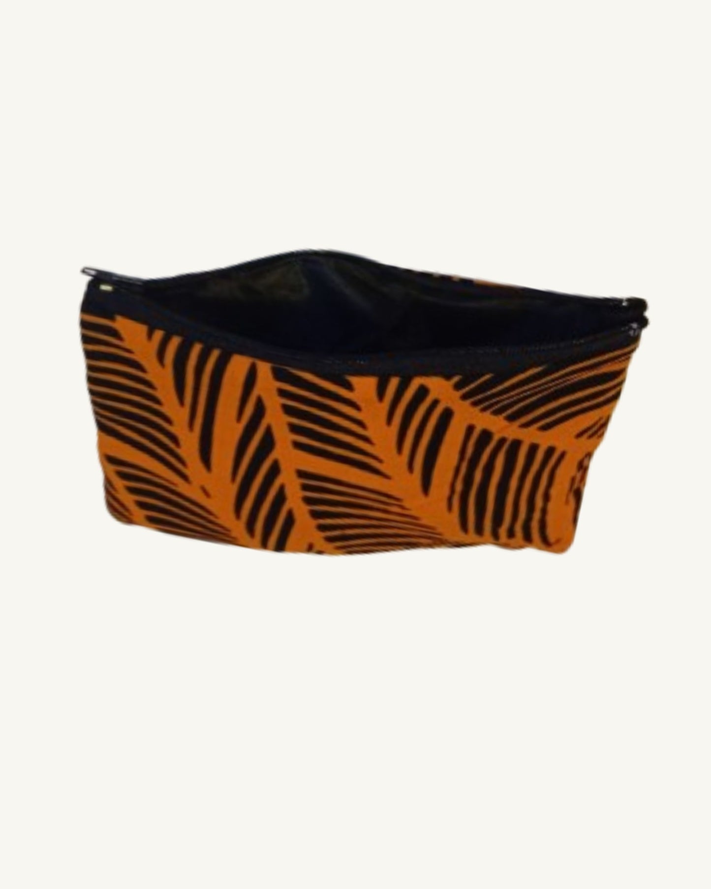 African Print Portemonnee – Oranje/Zwart