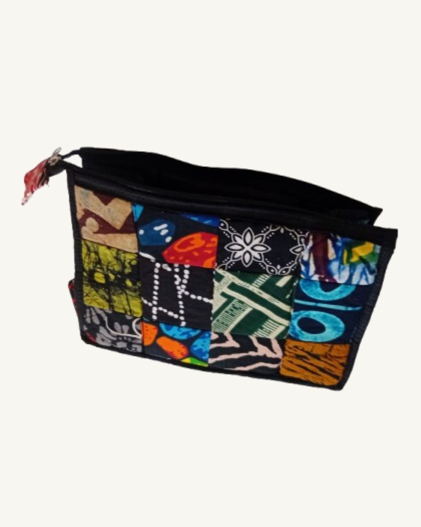 Waxprint Patchwork Toilettas – Multicolor