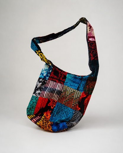 Waxprint Patchwork Crossbody Tas