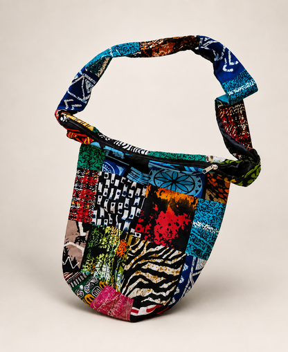 Waxprint Patchwork Crossbody Tas – Multicolor